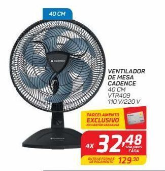 GBarbosa Ventilador de mesa cadence oferta