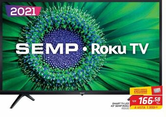 GBarbosa Smart tv led 43” semp roku oferta