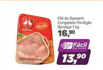 Supermercados São Vicente Filé De Sassami Congelado Perdigão Bandeja 1kg oferta