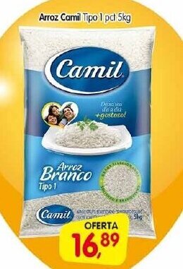 Cercadão Arroz Camil Tipo 1 Pct 5kg oferta