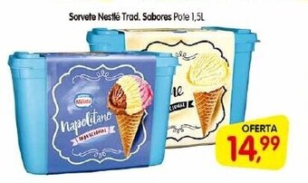 Cercadão Sorvete Nestle Trad. Sabores 1.5L oferta
