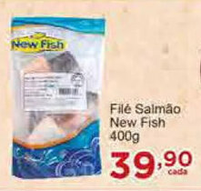 Rossi Supermercado File Salmao New Fish 400g oferta