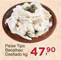 Rossi Supermercado Peixe tipo Bacalhau Desfiado 1kg oferta