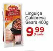 Rossi Supermercado Linguica Calabresa Seara 400g oferta