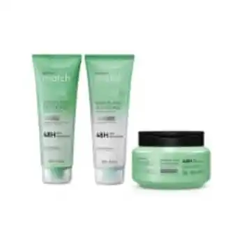 O Boticário Combo match agente antioleosidade: shampoo 250ml + condicionador 250ml + máscara 250g oferta