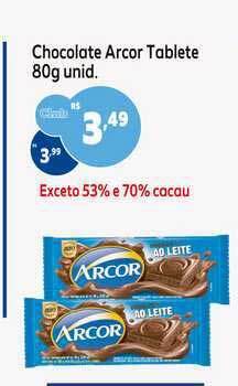 Chocolate Arcor Tablete 80g