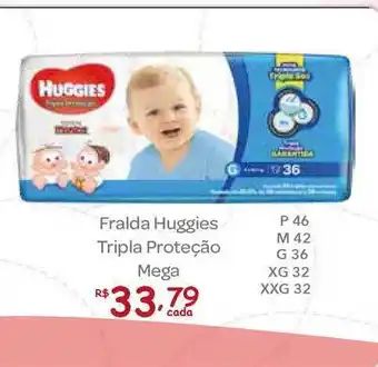 FarmaTotal Fralda Huggies Tripla Proteção Mega oferta