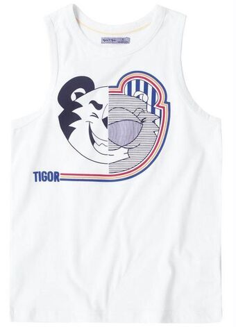 Posthaus Tigor t tigre - camiseta regata menino branca oferta