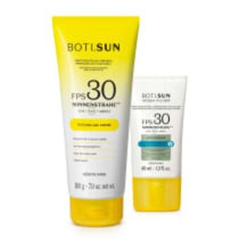 O Boticário Combo boti.sun: protetor solar gel creme fps 30 200g + protetor solar facial antioleosidade fps 30 40ml oferta