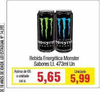 Spani Atacadista Bebida Energético Monster Sabores 473ml oferta