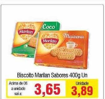 Spani Atacadista Biscoito Marilan Sabores 400g oferta