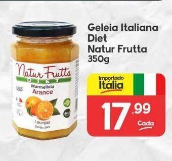 Supermercados Princesa Geléia italiana diet natur frutta 350g oferta