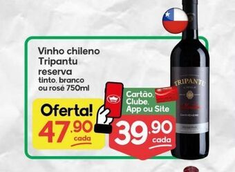 Supermercados Princesa Vinho chileno tripantu 750ml oferta
