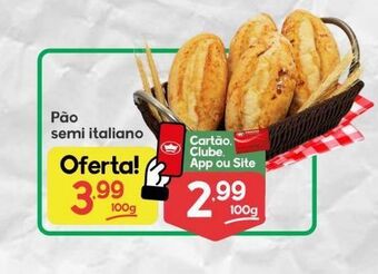 Supermercados Princesa Pão semi italiano 100g oferta