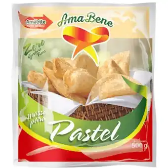 Massa para pastel ama bene embalagem 500g