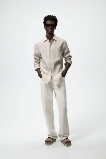 ZARA Camisa 100% linho oferta