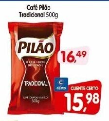 Cercadão Cafe Pilao Tradicional 500g oferta
