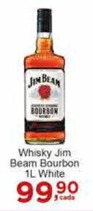Rossi Supermercado Whisky Jim Beam Bourbon White 1L oferta