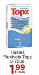 Rossi Supermercado Hastes flexiveis Topz c/75 unid. oferta