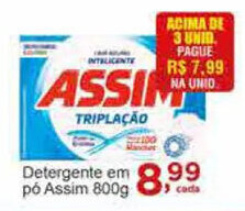 Rossi Supermercado Detergente em po Assim 800g oferta