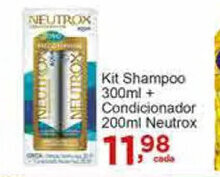 Rossi Supermercado Kit Shampoo 300ml + Condicionador 200ml Neutrox oferta