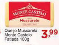 Rossi Supermercado Queijo Mussarela Monte Castelo fatiada 100g oferta