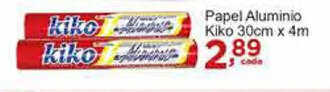 Rossi Supermercado Papel Aluminio Kiko 30cmx4m oferta