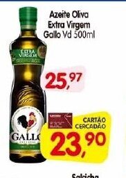 Cercadão Azeite Oliva Extra Virgem Gallo vd 500ml oferta