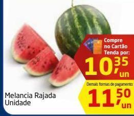 Tenda Atacado Melancia rajada unidade oferta
