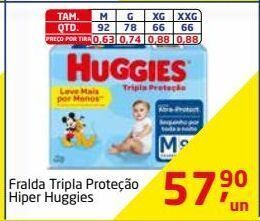 Fralda tripla proteção hiper huggies