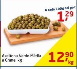 Azeitona verde média a granel kg