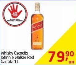 Tenda Atacado Whisky escocês johnnie walker red label 1l oferta