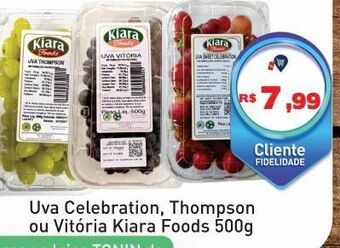 Tonin Superatacado Uva celebration, thompson ou vitória kiara foods 500g oferta