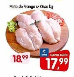 Cercadão Peito de Frango s/ Osso 1kg oferta