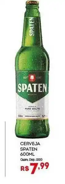 Bistek Supermercados Cerveja spaten 600ml oferta