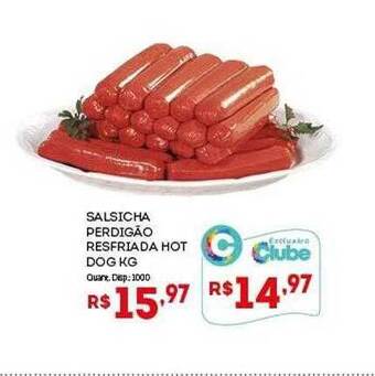 Bistek Supermercados Salsicha perdigão resfriada hot dog kg oferta