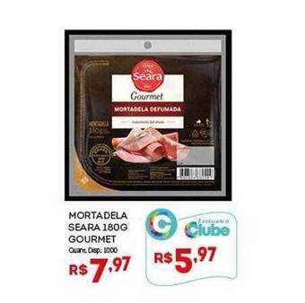 Bistek Supermercados Mortadela seara gourmet oferta