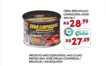 Cera brilholac limpadora