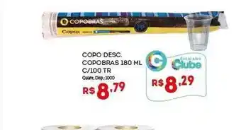 Bistek Supermercados Copo desc copobras 180 ml oferta