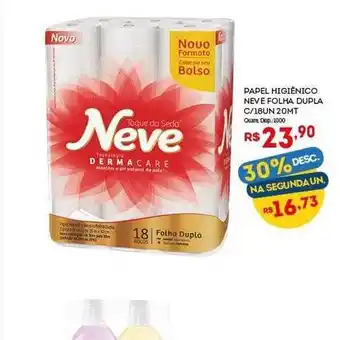 Papel higiênico neve folha dupla