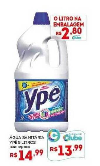 Bistek Supermercados Água sanitaria ypê oferta