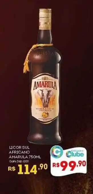 Licor sul africano amarula
