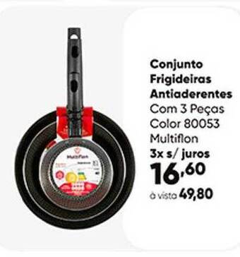 Zaffari Conjunto frigideiras antiaderentes com 3 peças color multiflon oferta