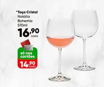 Zaffari Taça cristal natália bohemia oferta