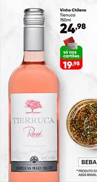 Zaffari Vinho chileno tierruca oferta