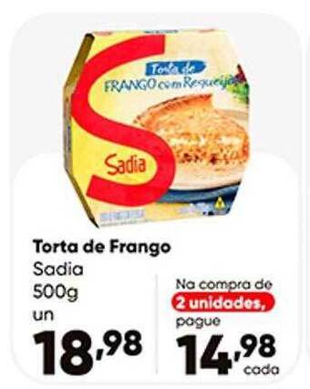 Zaffari Torta de frango sadia oferta