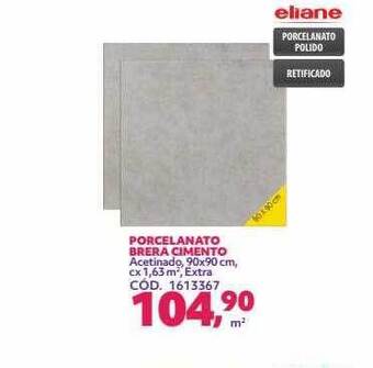 Porcelanato brera cimento eliane