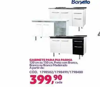 Telhanorte Gabinete para pia parma bonatto oferta