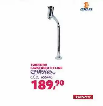 Torneira lavatório fit line esteves
