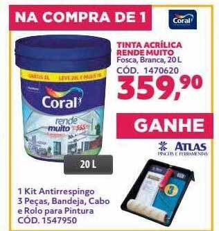 Telhanorte Tinta acrílica rende muito coral oferta
